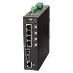 RuggedNet GPoE+ Mi 2xLC 4xRJ-45 2xDC