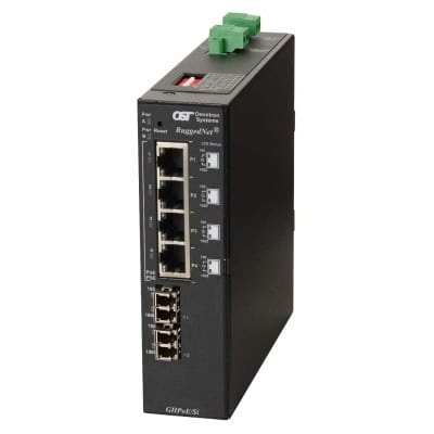 RuggedNet GHPoE Si 2xLC 4xRJ-45 2xDC