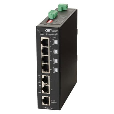 RuggedNet GPoE+ Mi 2xRJ-45 4xRJ-45 1xDC